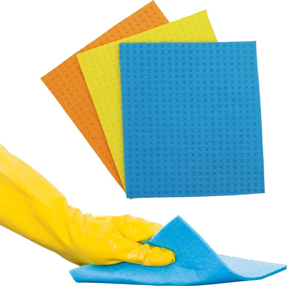 AKMA Ściereczka Kuchenna Gąbczasta do Czyszczenia Uniwersalna do Sprzątania Zestaw 3 Sztuk