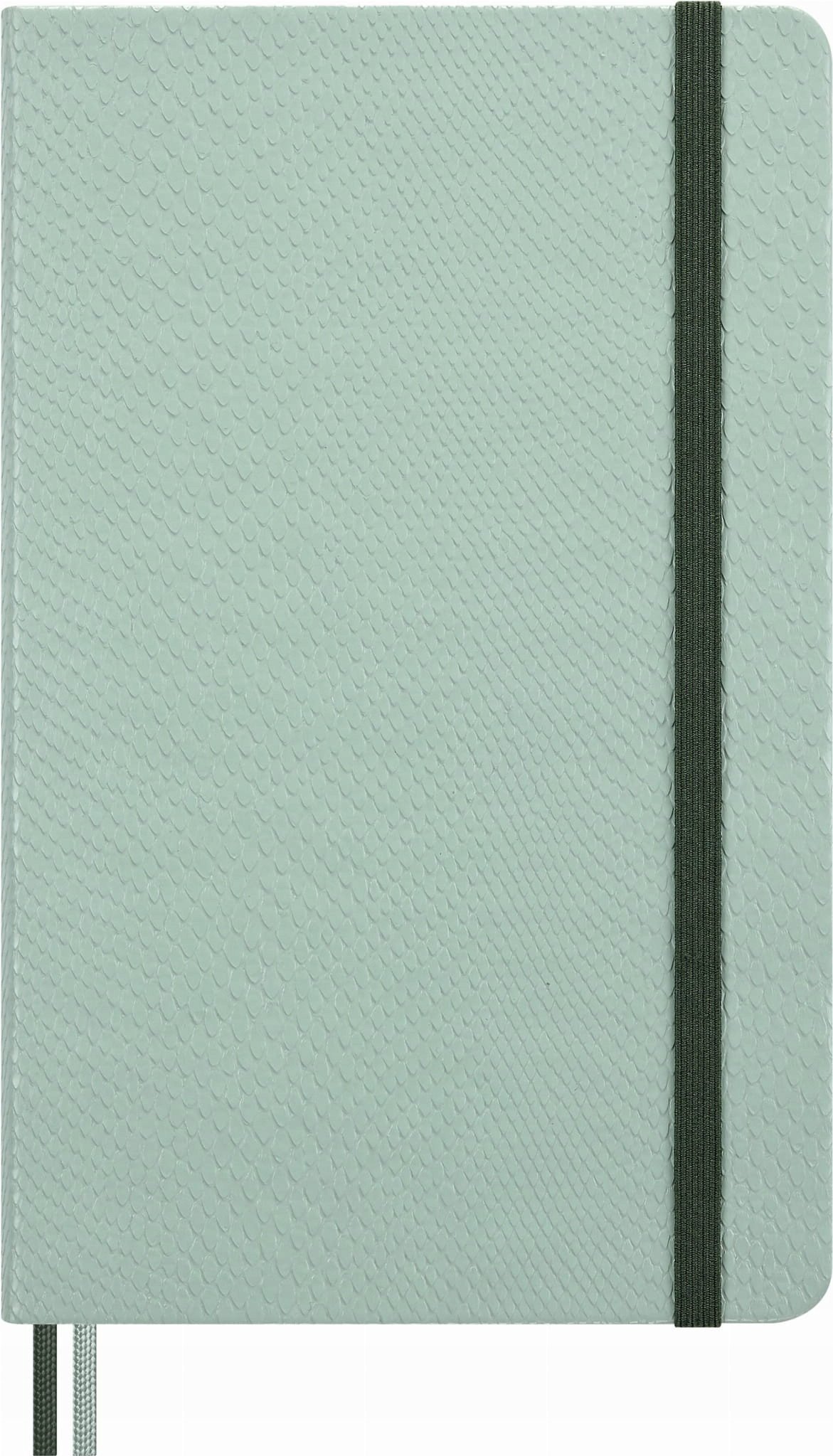 Notes MOLESKINE Snake 2025, L, synt. skóra węża, w linie, 13x21 cm, w pudełku, zielony