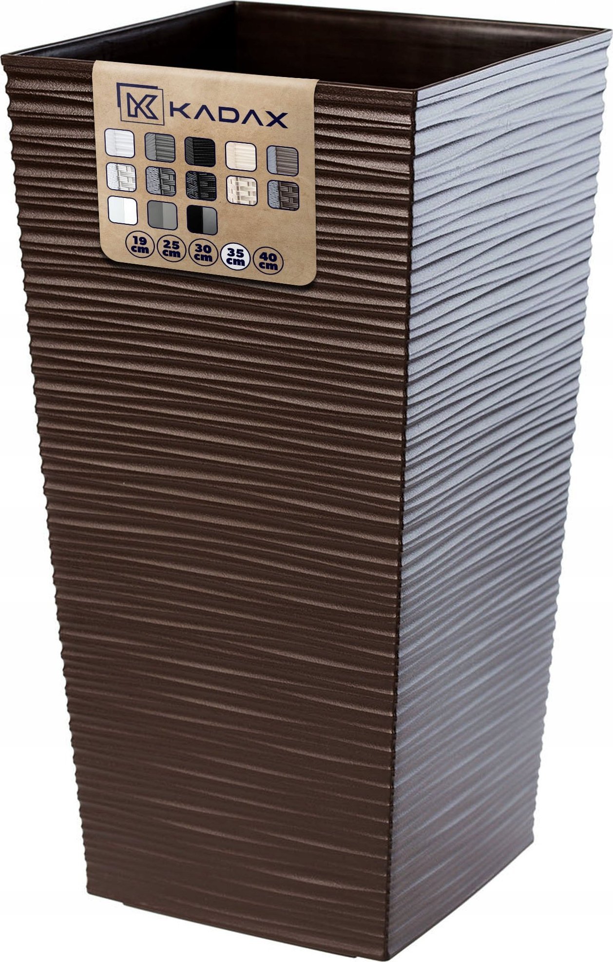 Kadax KADAX Doniczka Donica 34x68cm Wkład Mokka Dłuto