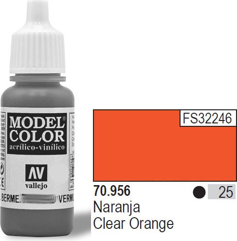 Vallejo Farba Nr25 Clear Orange 17ml - 70956