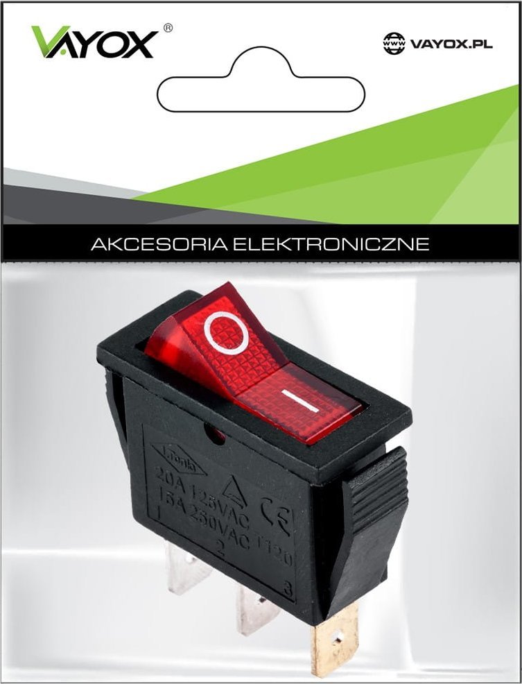 Vayox Przełącznik IRS-101-1B czerwony PRK0007B Vayox PAK.