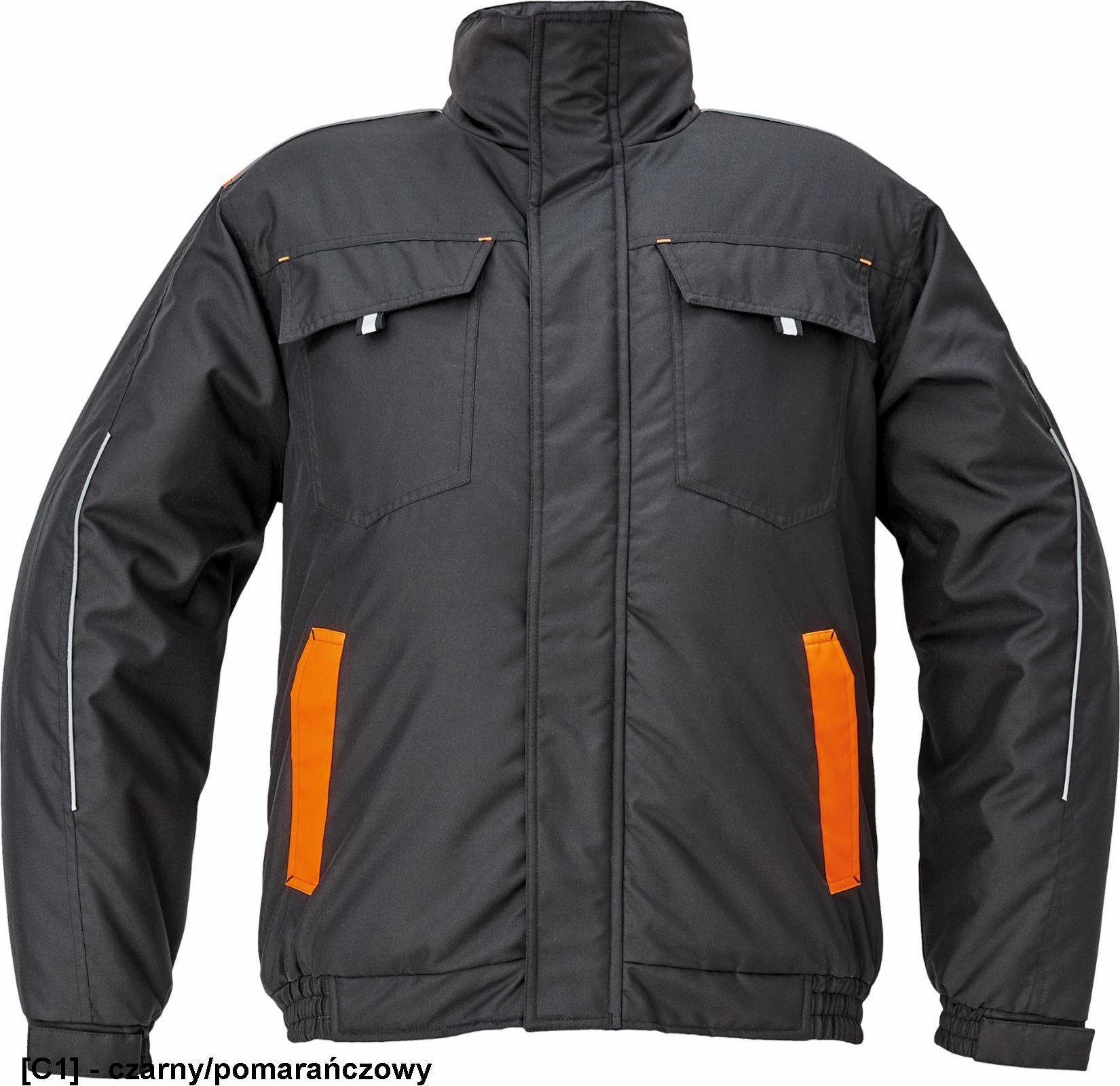 CERVA MAX VIVO PILOT - kurtka - czarny/pomarańczowy 3XL