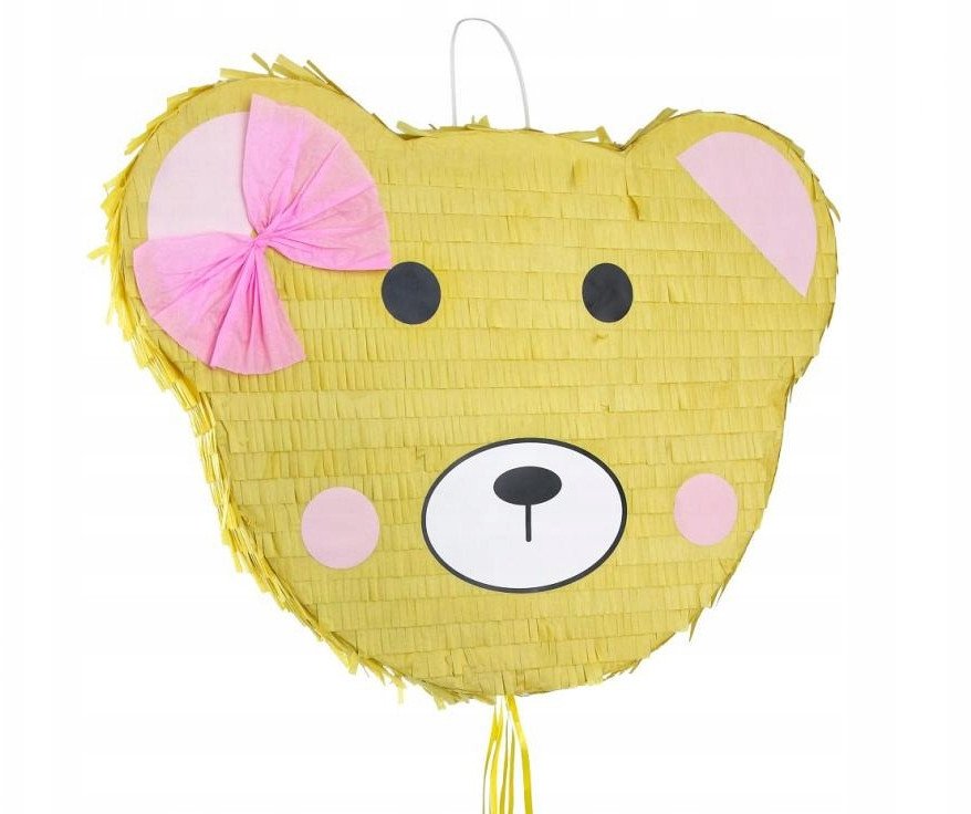 Piniata Miś z kokardką 45x7x35.5cm