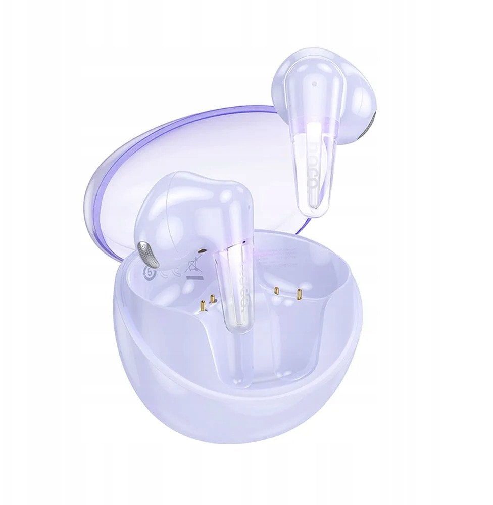 Słuchawki bezprzewodowe douszne Hoco TWS EW202 fioletowe