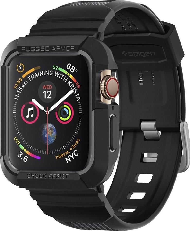 Spigen SPIGEN RUGGED ARMOR ”PRO” APPLE WATCH 4 (44MM) BLACK uniwersalny