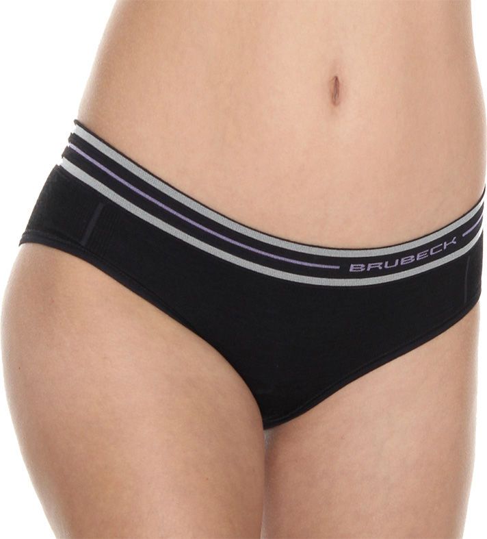Brubeck Majtki damskie hipster Active Wool czarne r. S (HI10190)