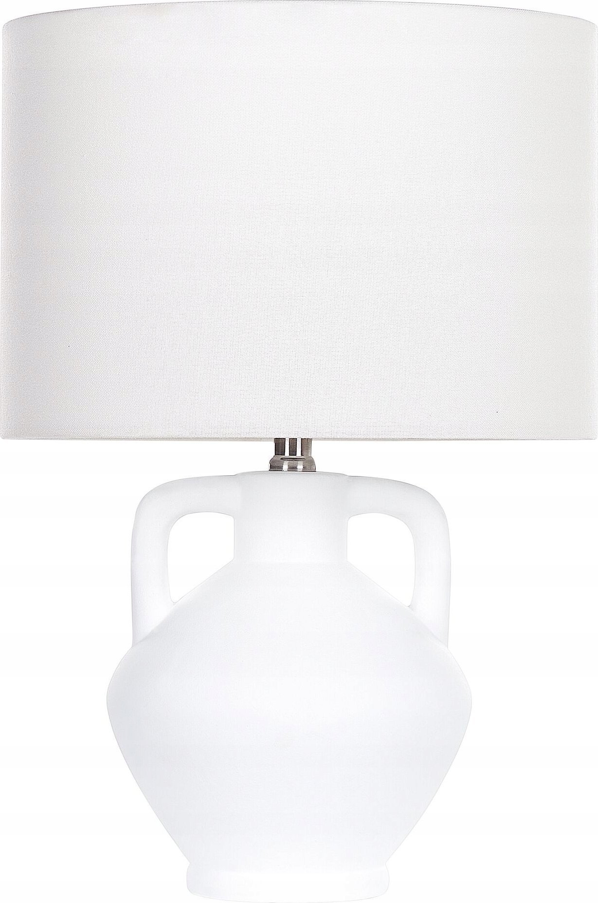 Lampa stołowa Beliani Lampa stołowa ceramiczna biała LABRADA