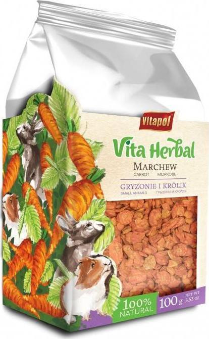 Vitapol Vitapol Vita Herbal Marchew Suszona 100g Gryzoń I Królik