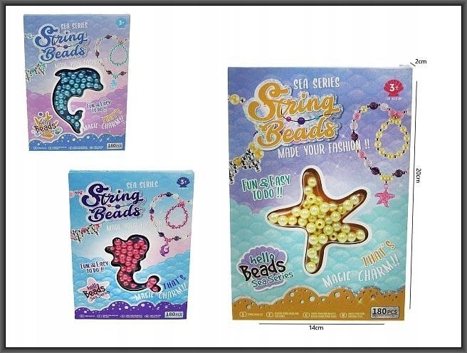 Hipo Koraliki do zaplatania 180szt H13355 39832