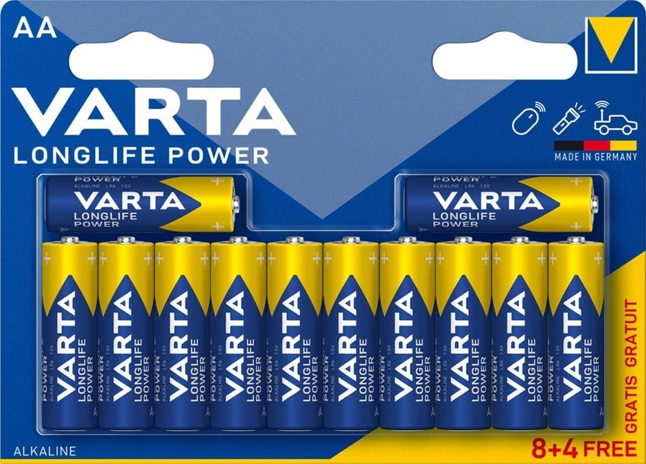 Varta Varta Batterie LONGLIFE Power AA NEU 12St. (8+4)