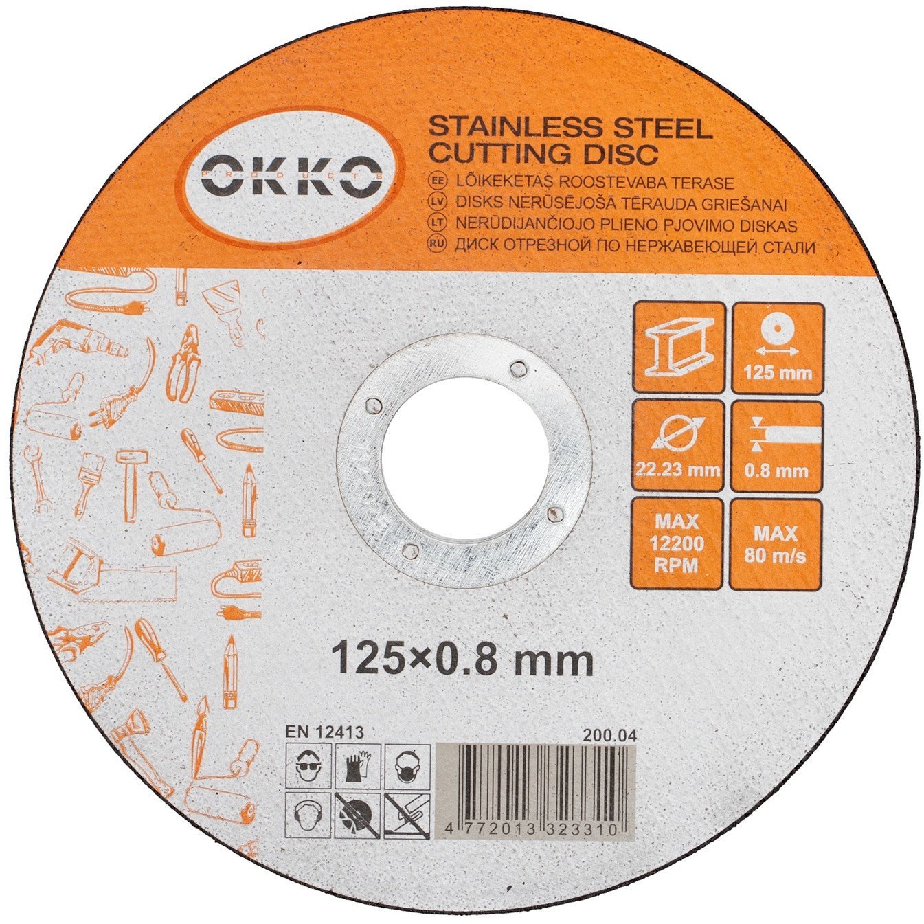 CUTTING DISCS 125X0.8 OKKO