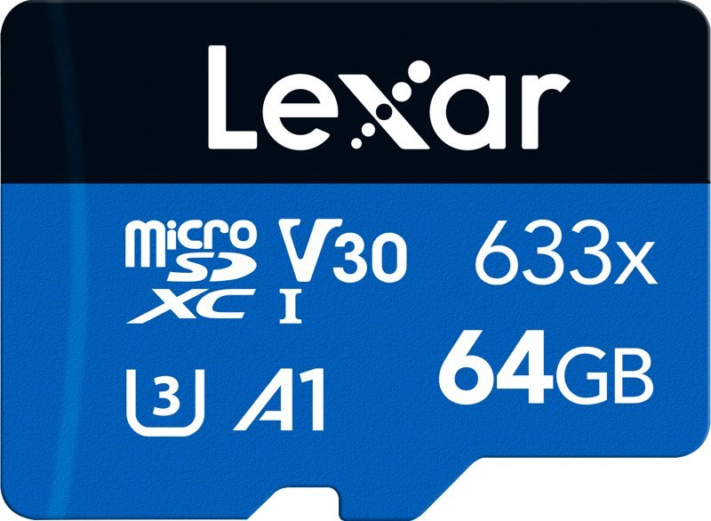 Karta Lexar 633x MicroSDXC 64 GB Class 10 UHS-I/U3 A1 V30 (LMS0633064G-BNNNG)