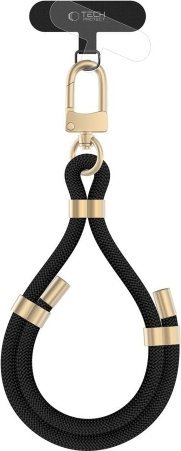 Tech-Protect TECH-PROTECT C4S ROPE WRIST STRAP BLACK/GOLD