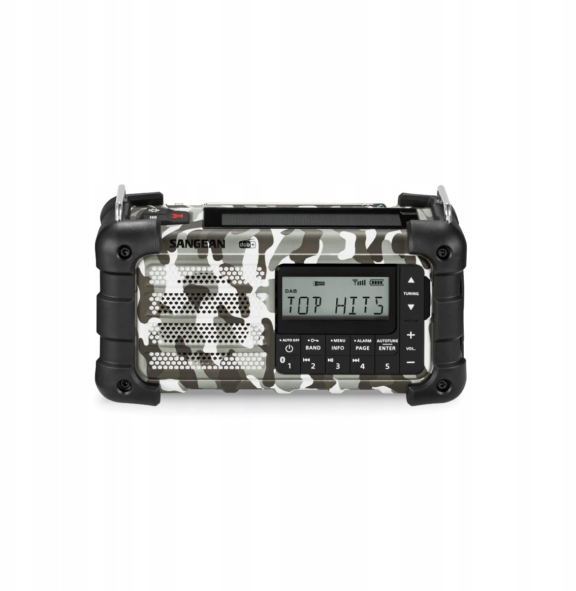 Radio Sangean MMR-99 DAB+ Artic Camo Emergency/Hand Crank/Solar Radio