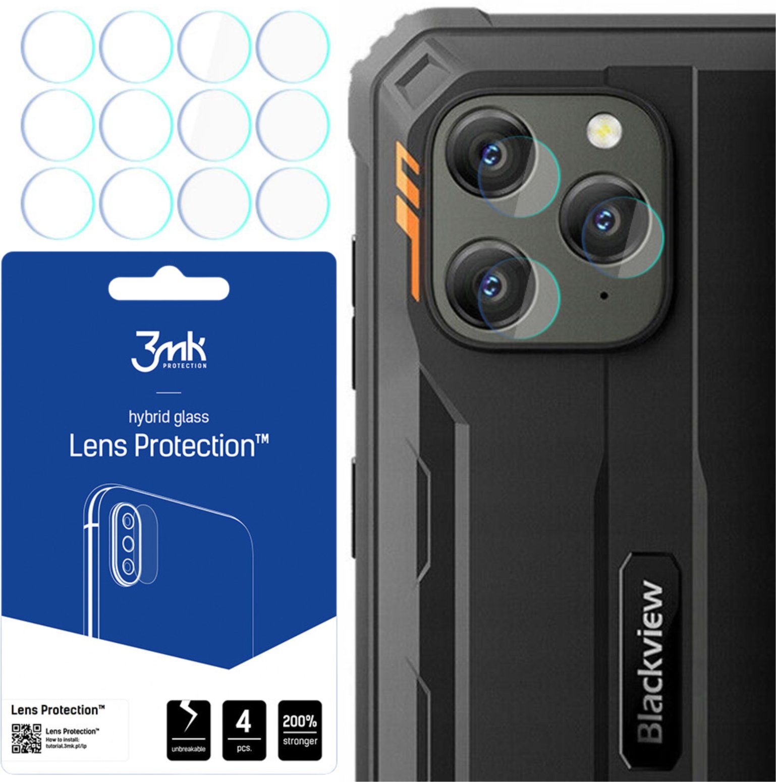 BLACKVIEW BV5300 PLUS - 3MK LENS PROTECTION