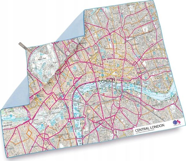Lifeventure Ręcznik szybkoschnący SoftFibre OS Map Giant, Central London