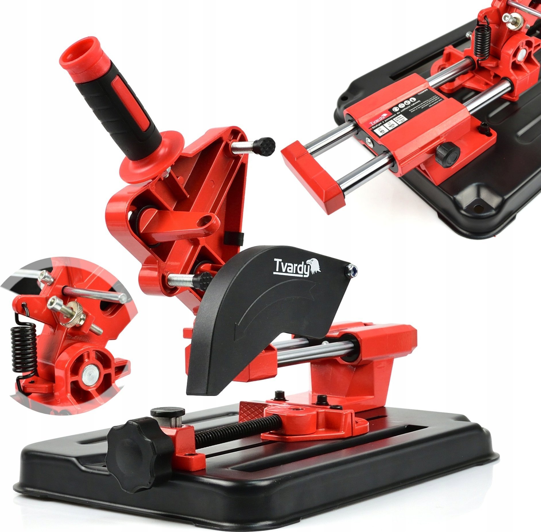 Tvardy Statyw z posuwem do szlifierki kątowej 115/125mm (0°-45°) (5)