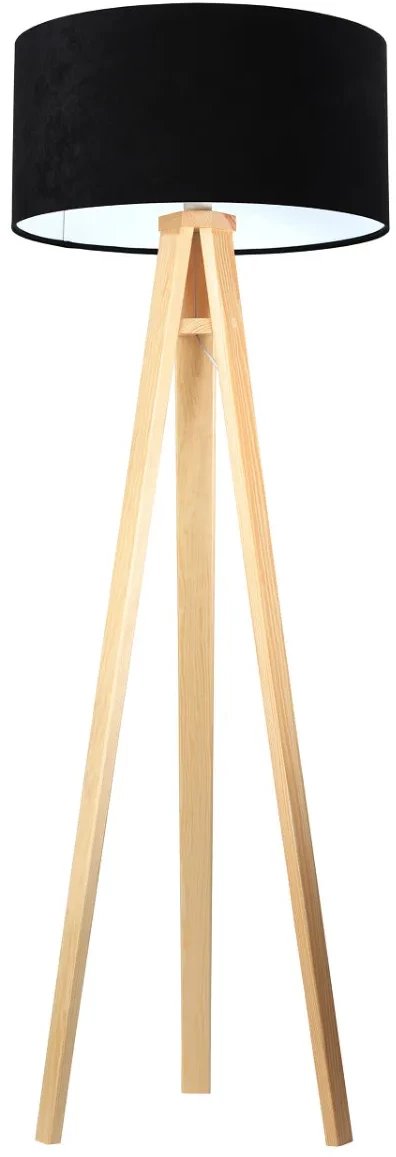 Lampa stojąca HOME 50 czarna/biała/sosna BPS KONCEPT