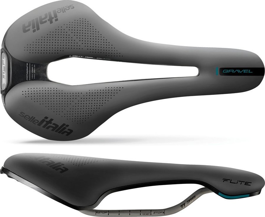 Selle Italia Siodło SELLE ITALIA FLITE BOOST GRAVEL TI316 SUPERFLOW S (id match S3), TI 316 Rail, Fibra-Tek, Light Gel, 228g (NEW)