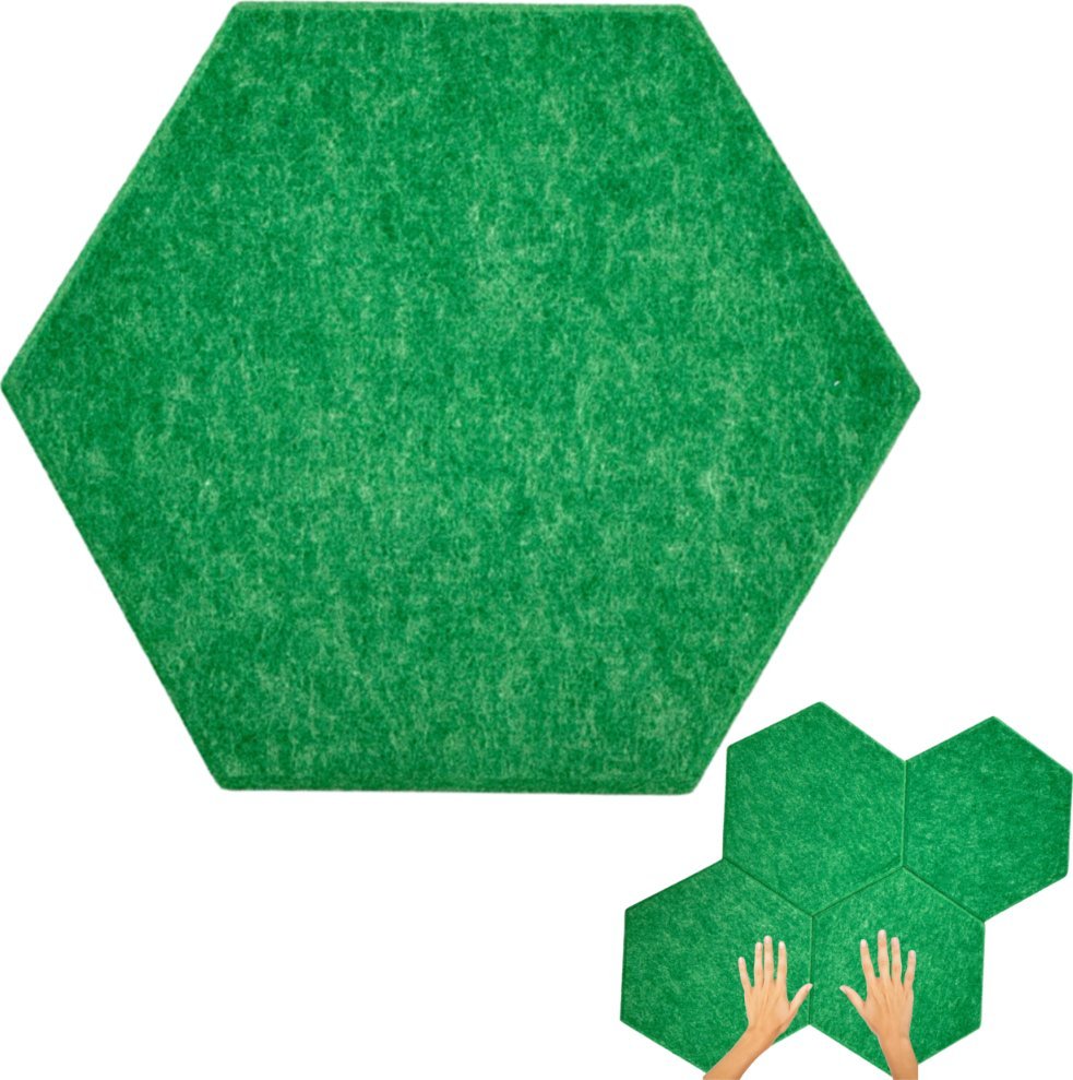 Iteams4Now Panele ścienne filcowe 3d heksagon zagłówek samoprzylepne akustyczne soft