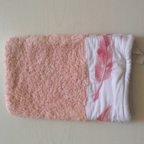 Xantos XANTOS Chenille-Waschhandschuh 3in1