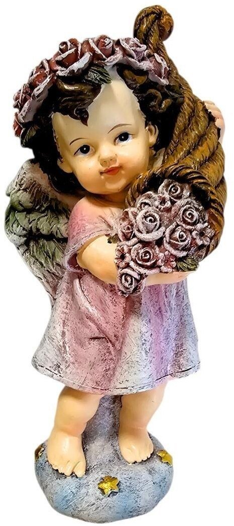 Figurka Anioł kwiaty 17cm