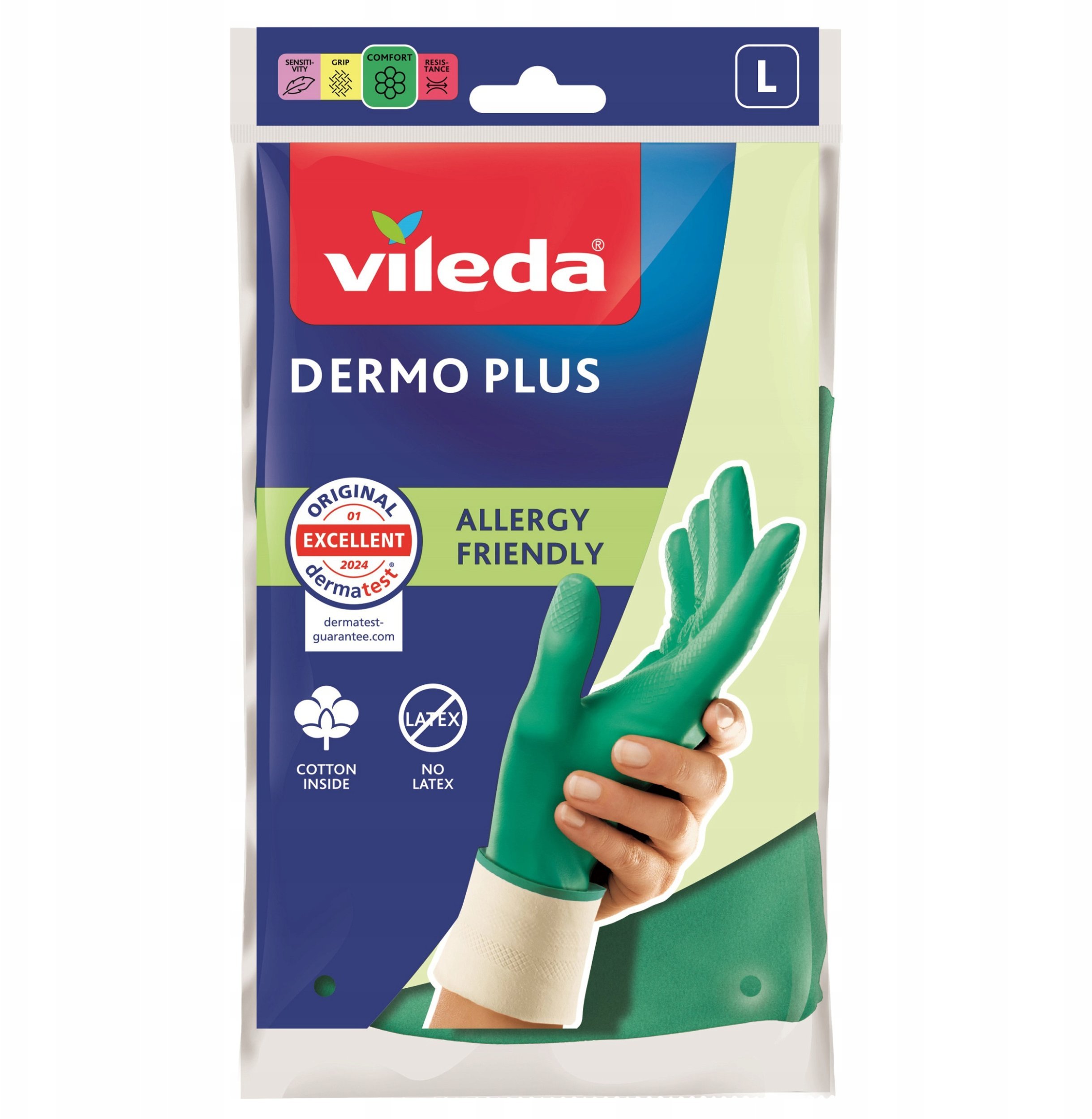 Vileda Rękawice Nitrylowe Dermo Plus Rozmiar L 177722...