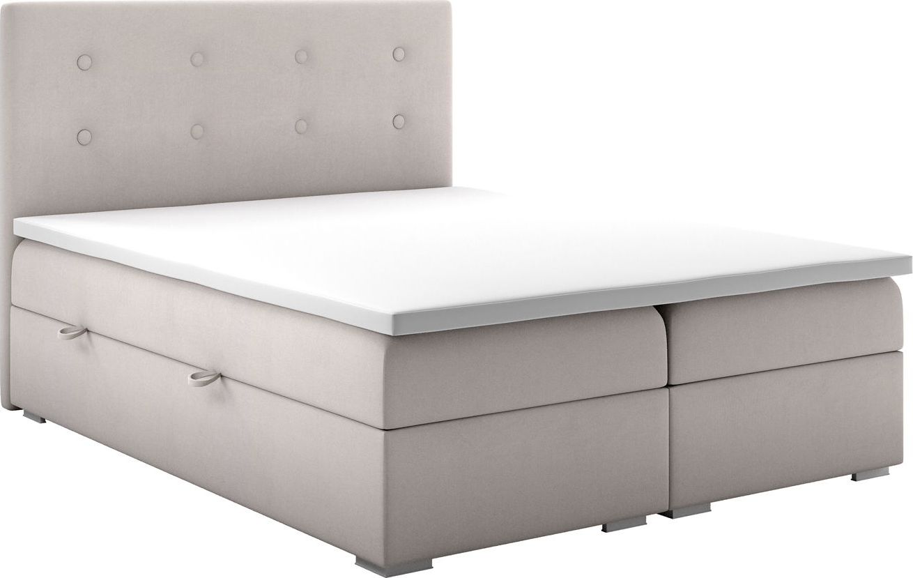 Elior Podwójne łóżko boxspring Claro 160x200 - 58 kolorów