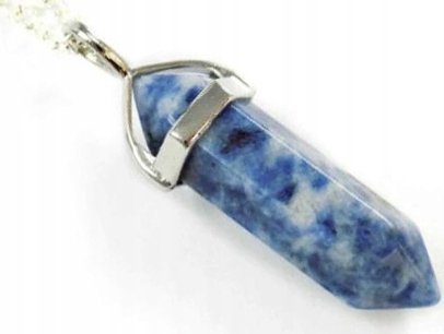 Lovrin SODALIT KAMIEŃ NATURALNY WISIOREK naszyjnik