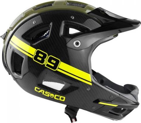 Casco Kask rowerowy CASCO MTBE Full-Face Carbon neon M