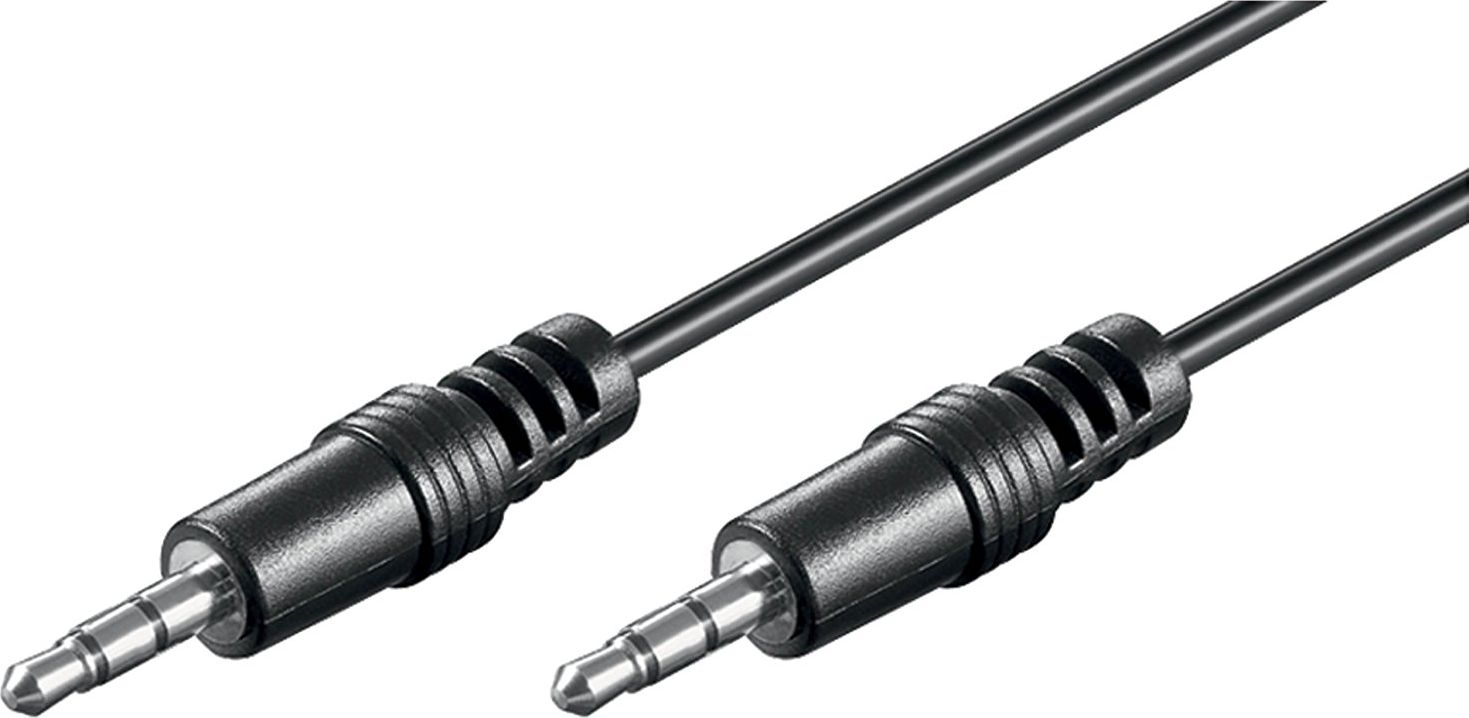 Kabel Goobay Jack 3.5mm - Jack 3.5mm 1.5m czarny (51658)
