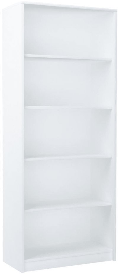 Regał, otwarty, 5 półek, Classic, 74x35x180 cm, biel, mat | TYLETEGOTU