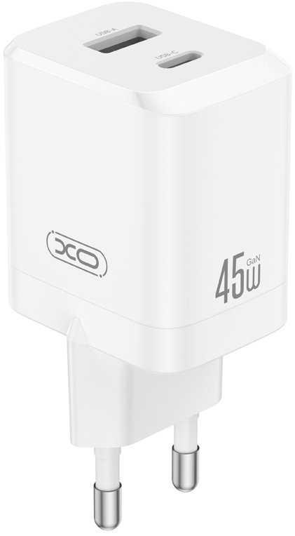 XO ładowarka sieciowa CE36 PD 45W 1x USB-C 1x USB biała