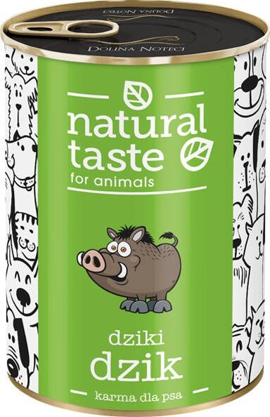 Mokra karma dla psa Natural Taste Dziki Dzik danie z dzika 400 g
