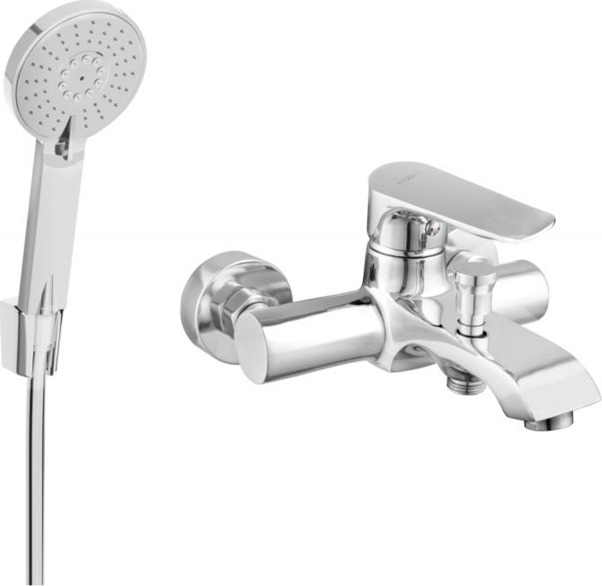 Mexen Mexen Pecos R40 bateria wannowa z zestawem prysznicowym, chrom - 7273R40-00