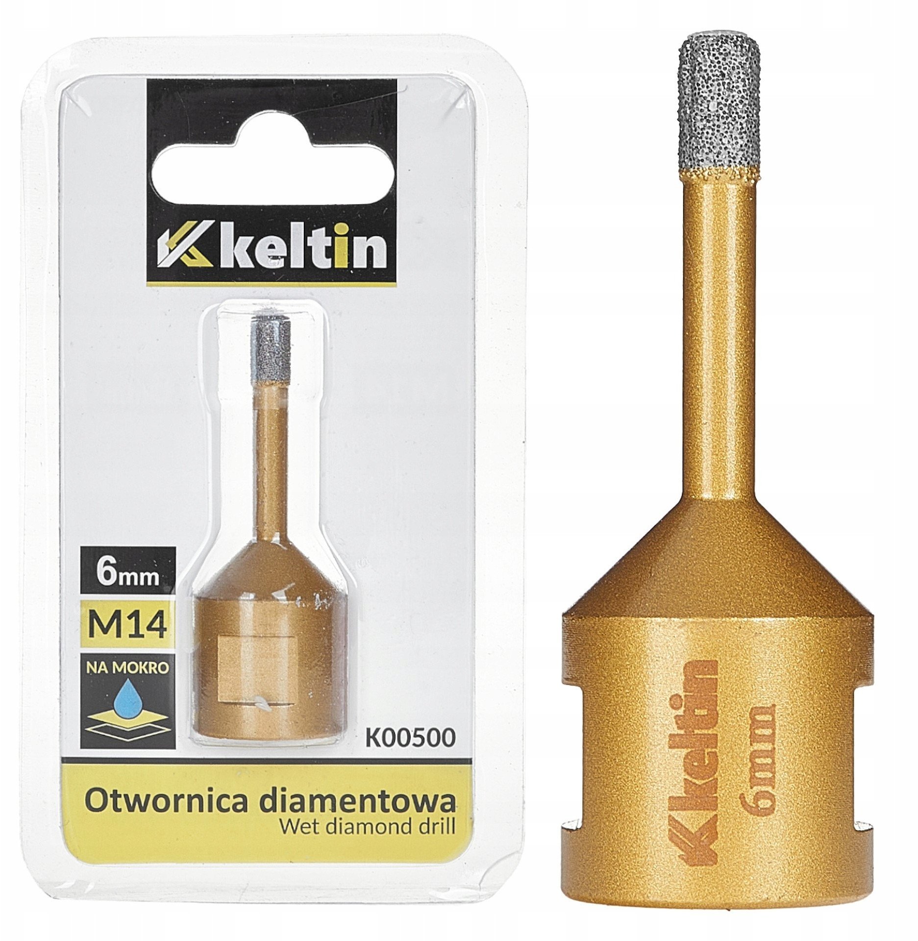 Otwornica diamentowa do gresu 6mm M14 (100)