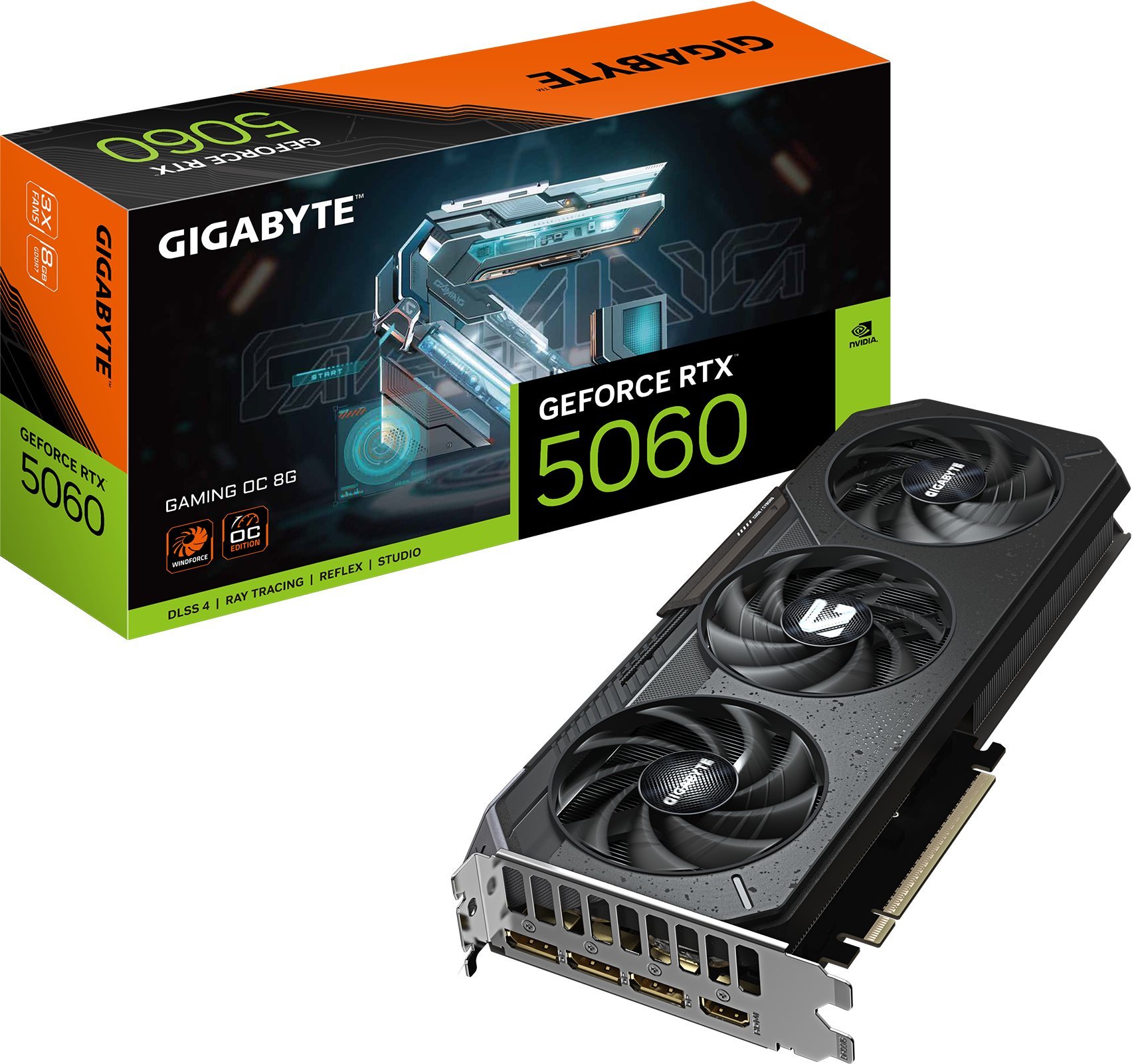 Karta graficzna Gigabyte GeForce RTX 5060 Gaming OC 8GB GDDR7 DLSS4 (GV-N5060GAMING OC-8GD)