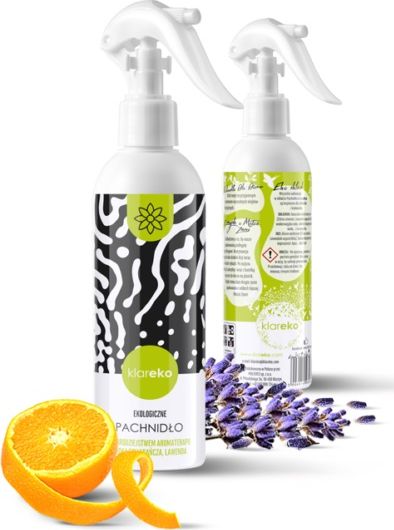 Klareko KLAREKO_Pachnidło perfumy dla domu w sprayu Pomarańcza Lawenda 250ml