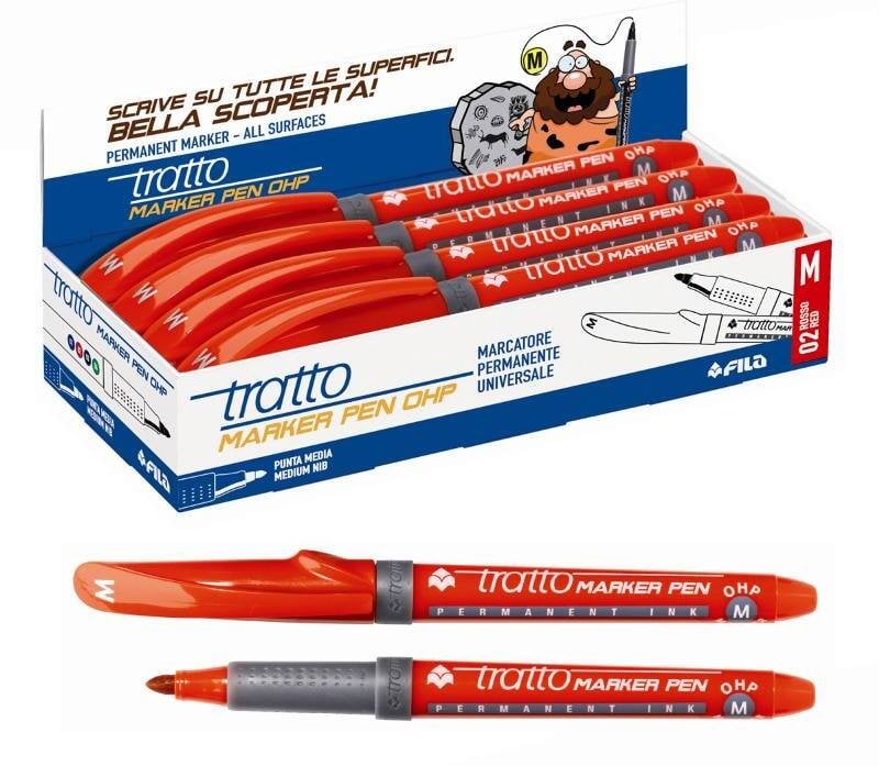 Tratto - Marker permanentny M-4,2 mm Czerwony / 806702
