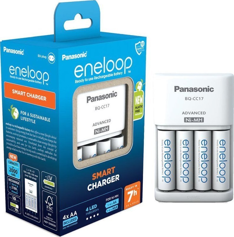 Ładowarka Panasonic Eneloop Smart Charger BQ-CC17 (K-KJ17MCD40E)