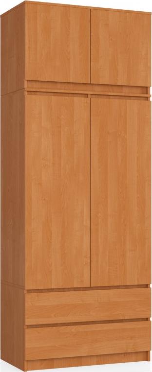 Fabryka Mebli Akord SZAFA Z NADSTAWKĄ S 90 cm 2 DRZWI 2 SZUFLADY OLCHA