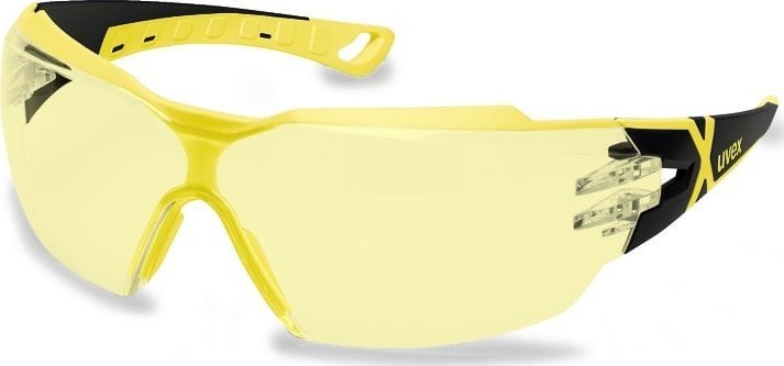 Uvex Apsauginiai akiniai Uvex Pheos CX2 geltona linze, supravision excellence (nesibraižantys ir nerasojantys) padengimas, juodos/geltonos kojelės. Su