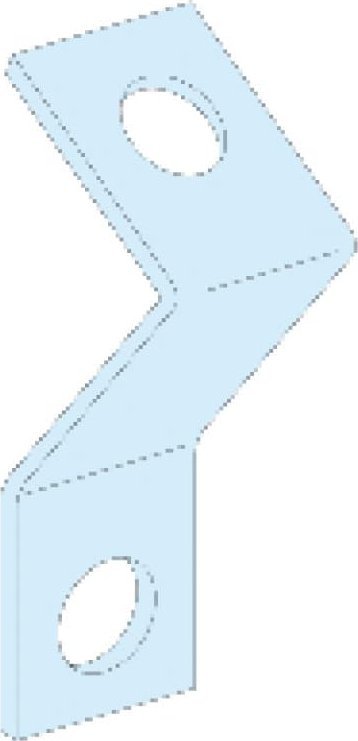 Schneider Electric Prisma Plus G Wspornik do montażu szyn TH35 pod kątem 45 stopni LVS03005
