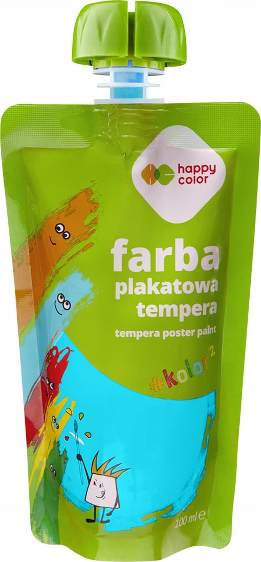 Farba plakatowa tempera turkusowa 100ml HA 3310 0100-39 HAPPY COLOR