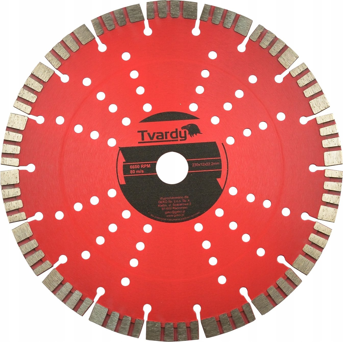 Tvardy Tarcza diamentowa segmentowa 230x12mm (25)