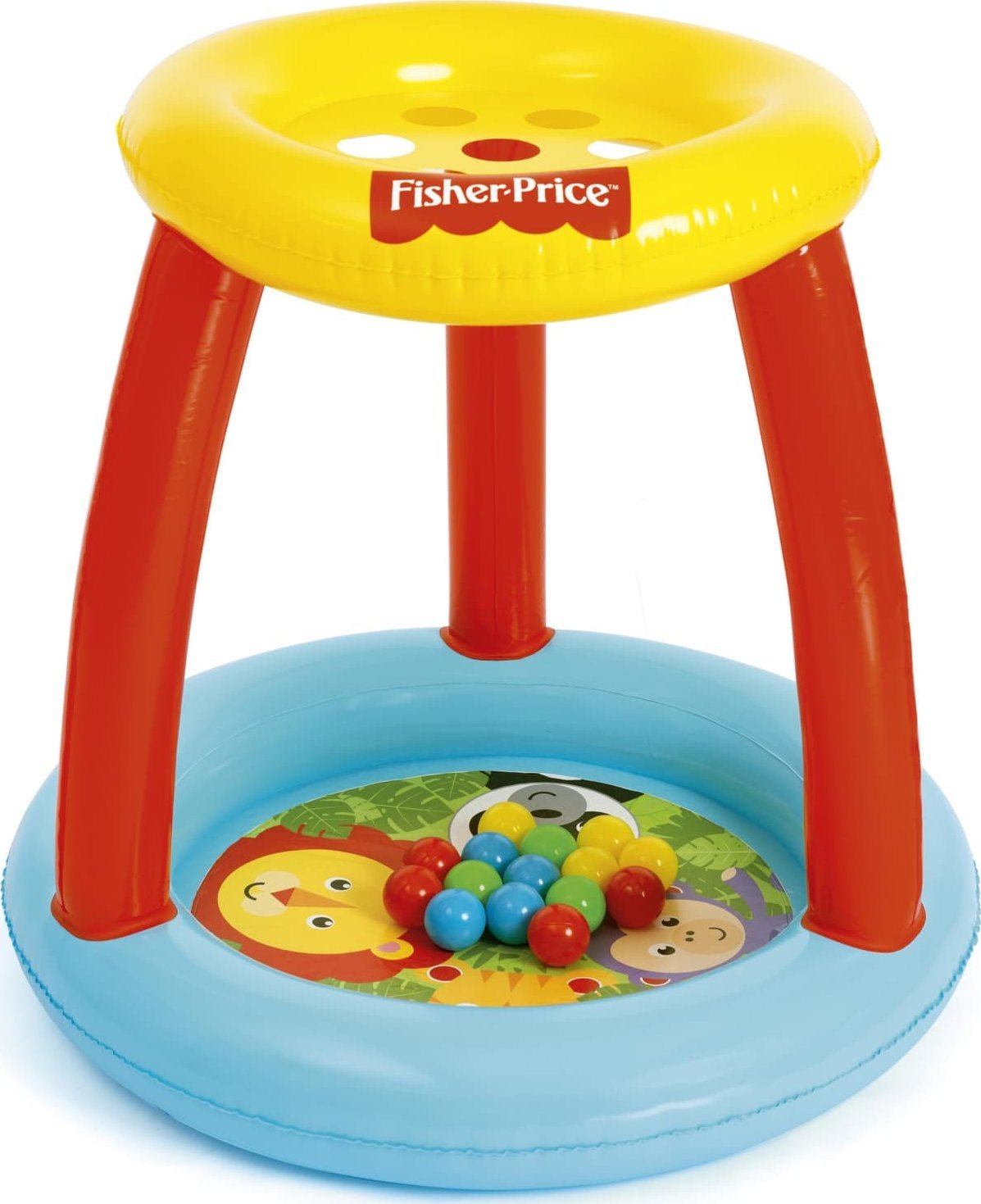 Bestway Bestway 93541 Fisher Price Basenik z daszkiem i piłkami Animal Friends