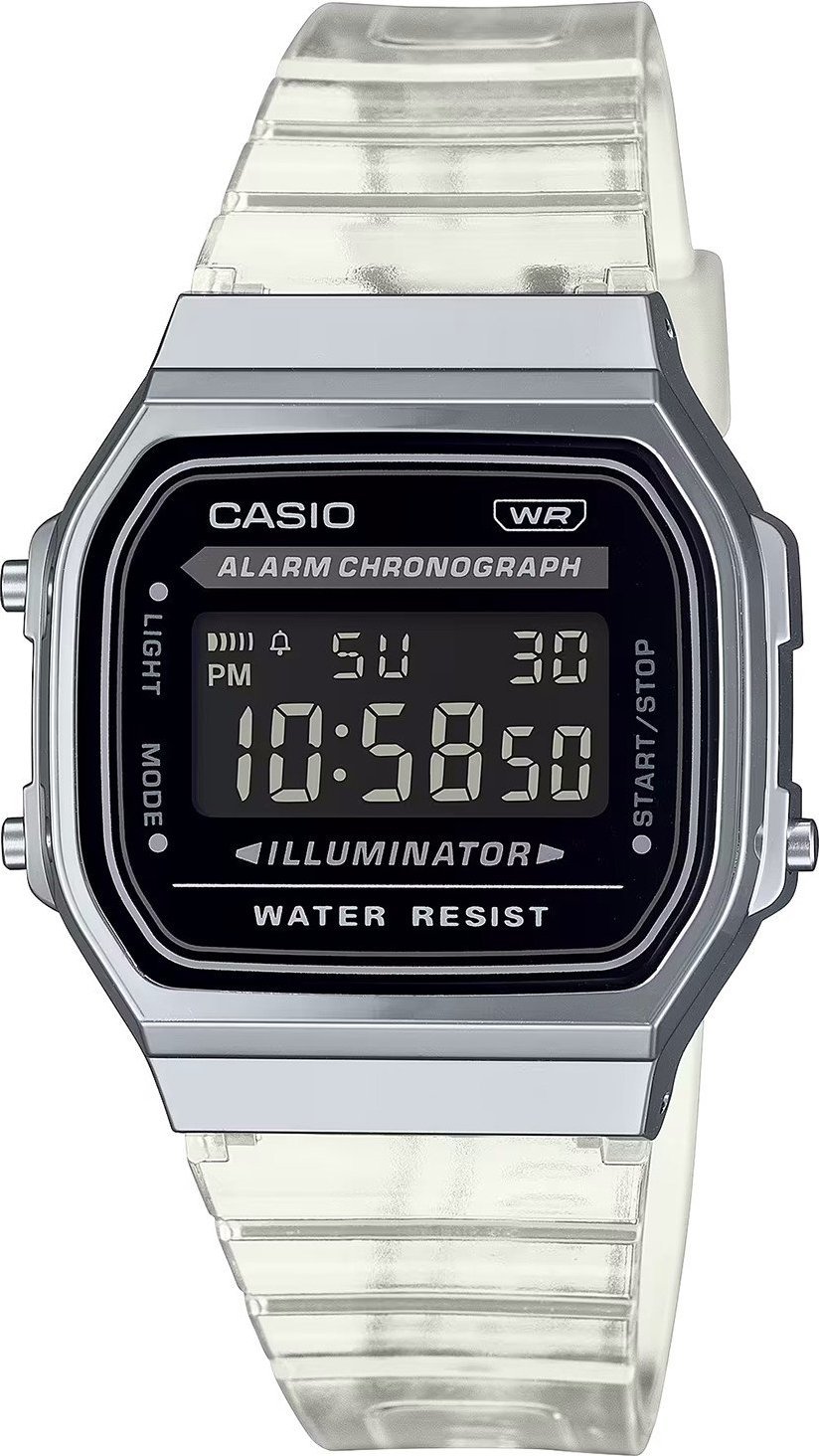 Zegarek Casio Zegarek damski Casio A168XES-1BEF bezbarwny