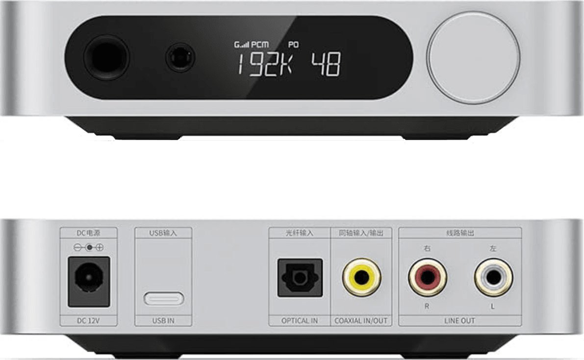 Wzmacniacz słuchawkowy FiiO FiiO K11 Silver biurkowy wzmacniacz słuchawkowy z DAC