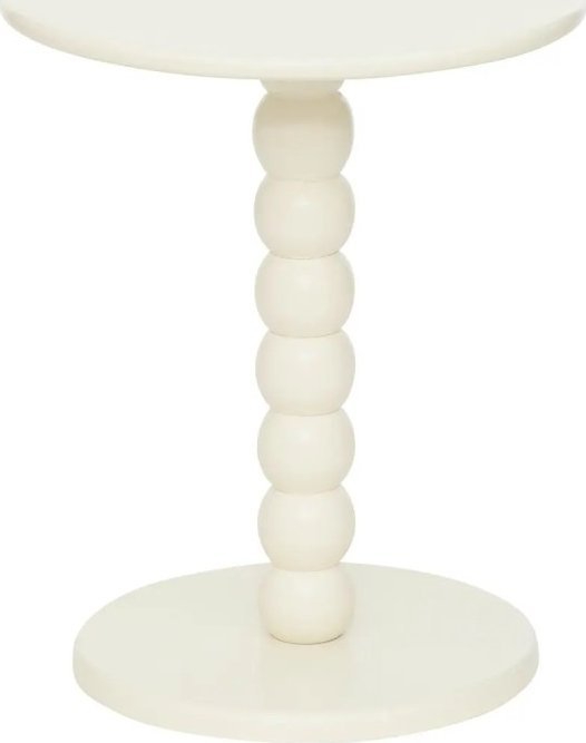 Stolik kawowy, pomocniczy MDF kość słoniowa 38 cm