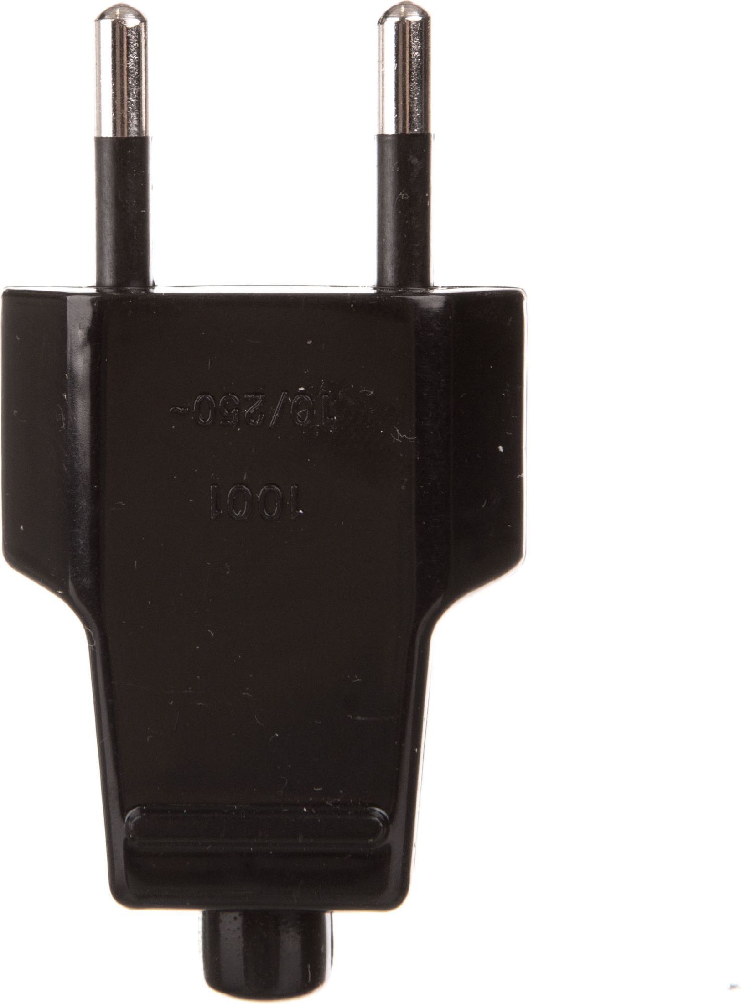 FAMATEL Wtyczka płaska 10A b/u 250V czarna (ZN-11 2,5A)